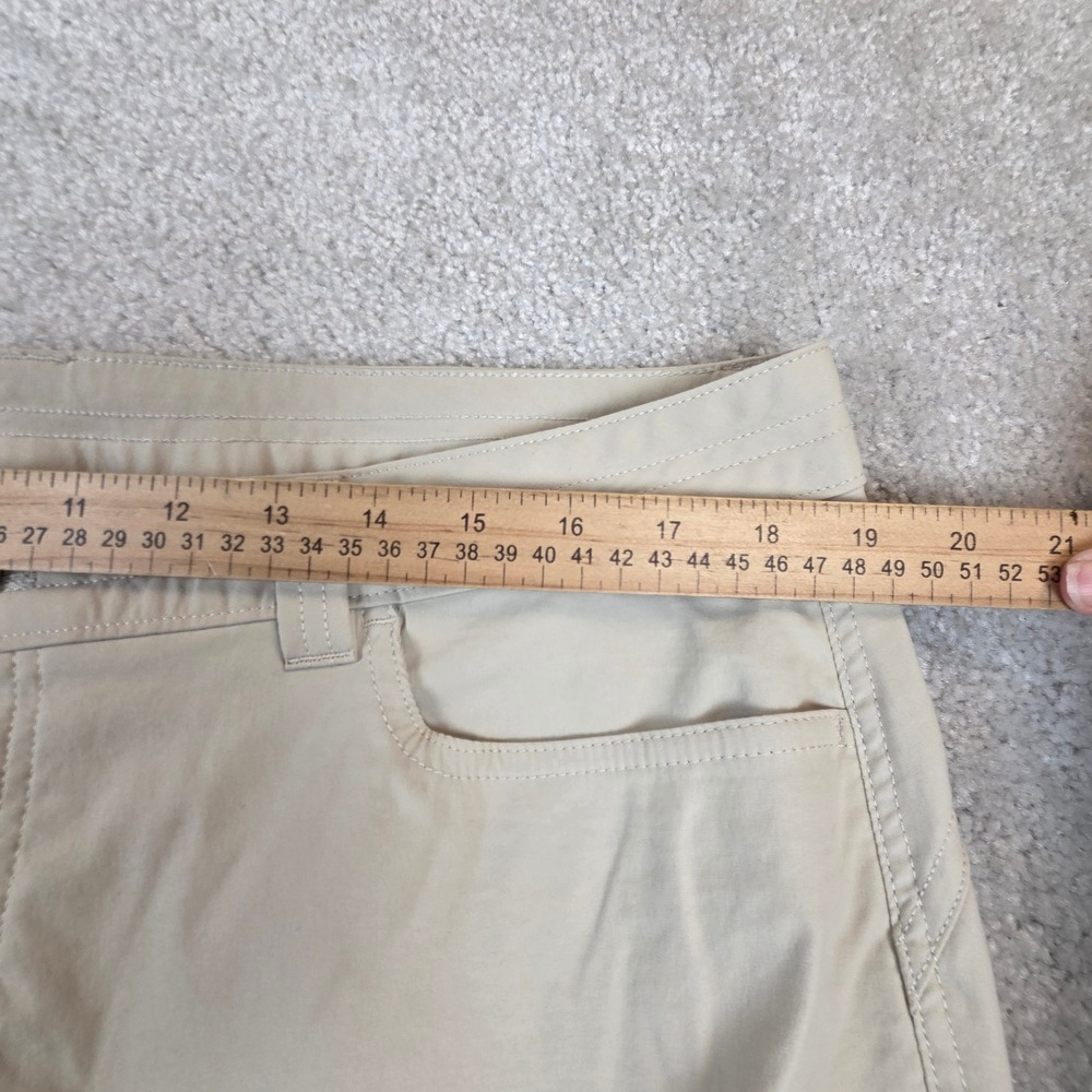 Eddie Bauer First Ascent Hiking Pants Womens 16 Tan Nylon Stretch Straight Leg - Picture 9 of 12